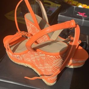 Just Fab- Orange Wedges